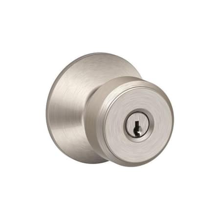 A large image of the Schlage F80-BWE Satin Nickel
