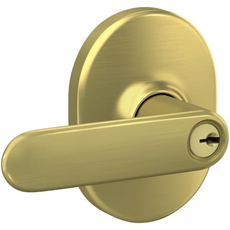 A large image of the Schlage F80-DAV-RMN Satin Brass