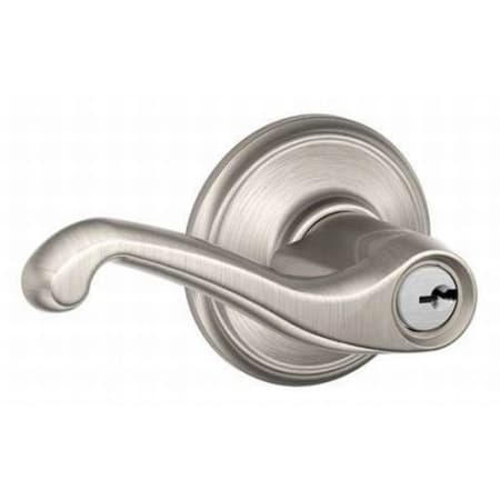 A large image of the Schlage F80-FLA-LH Satin Nickel