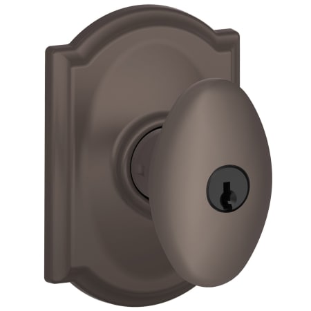 A large image of the Schlage F80-SIE-CAM Oil Rubbed Bronze