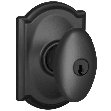 A large image of the Schlage F80-SIE-CAM Matte Black