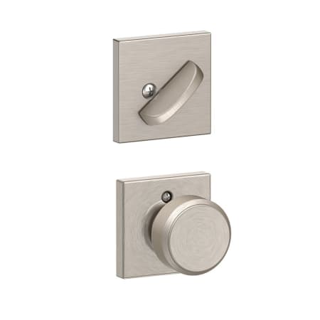 A large image of the Schlage F94-BWE-COL Satin Nickel