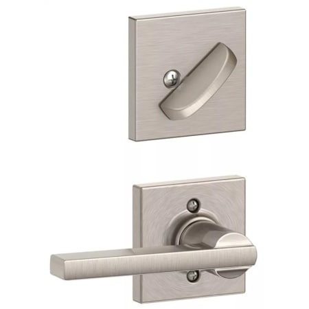 A large image of the Schlage F94-LAT-COL Satin Nickel