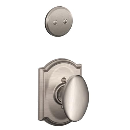 A large image of the Schlage F94-SIE-CAM Satin Nickel