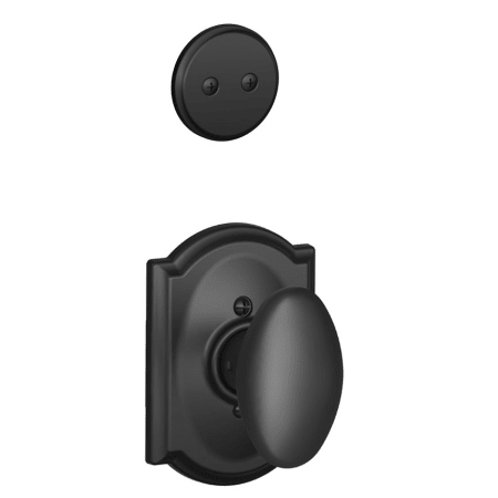 A large image of the Schlage F94-SIE-CAM Matte Black