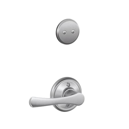 A large image of the Schlage F94-VLA Satin Chrome