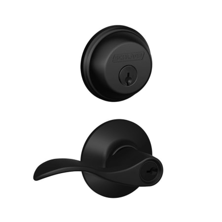 A large image of the Schlage FB50-ACC Matte Black