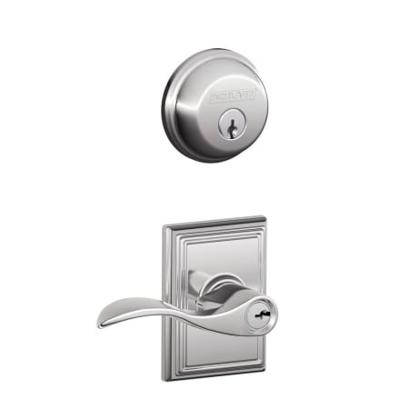 A large image of the Schlage FB50-ACC-ADD Polished Chrome