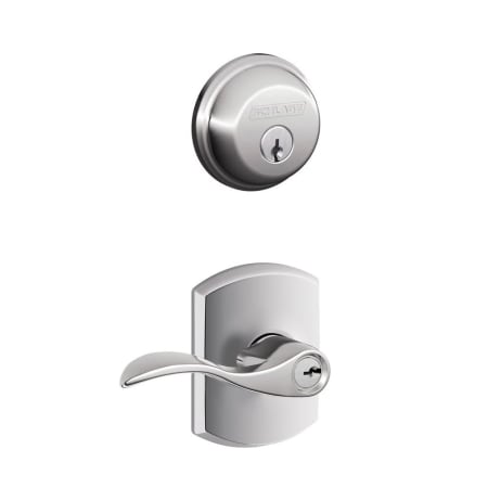 A large image of the Schlage FB50-ACC-GRW Polished Chrome