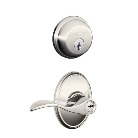 A large image of the Schlage FB50-ACC-WKF Polished Nickel