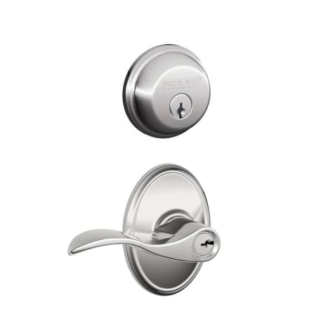 A large image of the Schlage FB50-ACC-WKF Polished Chrome