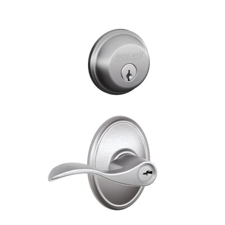 A large image of the Schlage FB50-ACC-WKF Satin Chrome