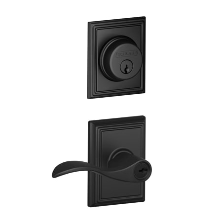 A large image of the Schlage FB50-ADD-ACC-ADD Matte Black