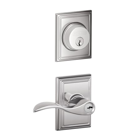 A large image of the Schlage FB50-ADD-ACC-ADD Polished Chrome