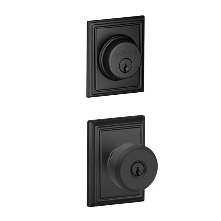 A large image of the Schlage FB50-ADD-BWE-ADD Matte Black