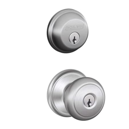 A large image of the Schlage FB50-AND Satin Chrome