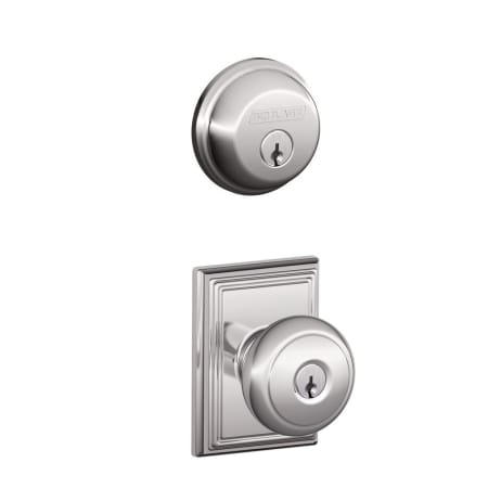 A large image of the Schlage FB50-AND-ADD Polished Chrome