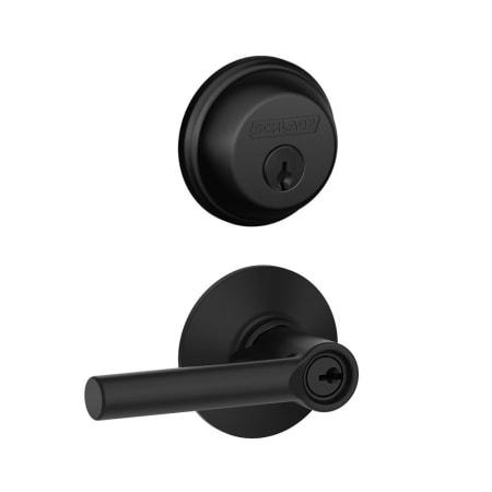 A large image of the Schlage FB50-BRW Matte Black