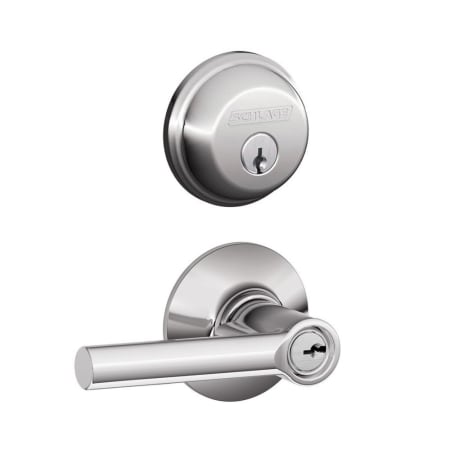 A large image of the Schlage FB50-BRW Polished Chrome