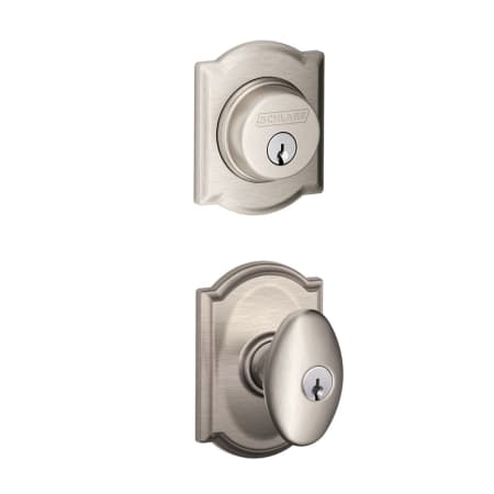 A large image of the Schlage FB50-CAM-SIE-CAM Satin Nickel