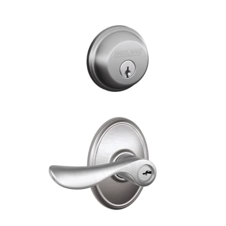A large image of the Schlage FB50-CHP-WKF Satin Chrome