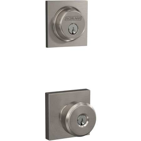 A large image of the Schlage FB50-COL-BWE-COL Satin Nickel