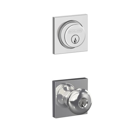 A large image of the Schlage FB50-COL-PLY-COL Polished Chrome