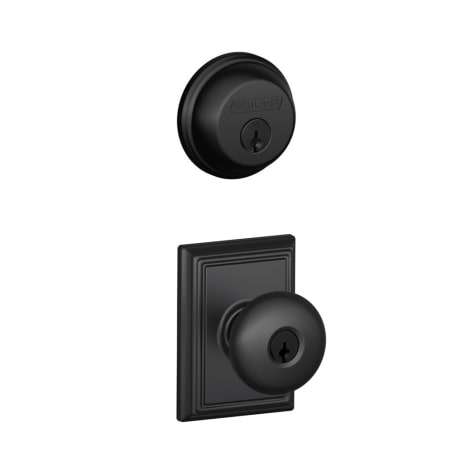 A large image of the Schlage FB50-PLY-ADD Matte Black