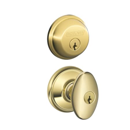 A large image of the Schlage FB50-SIE Polished Brass