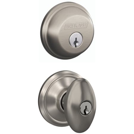 A large image of the Schlage FB50-SIE Satin Nickel