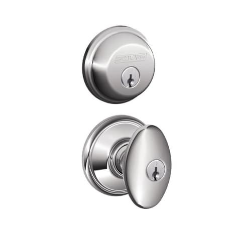 A large image of the Schlage FB50-SIE Polished Chrome