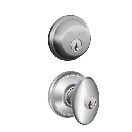 A large image of the Schlage FB50-SIE Satin Chrome