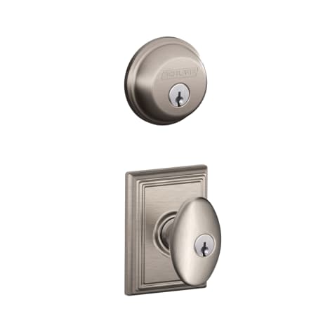 A large image of the Schlage FB50-SIE-ADD Satin Nickel