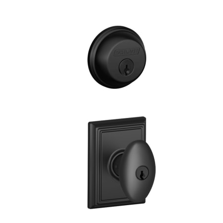 A large image of the Schlage FB50-SIE-ADD Matte Black