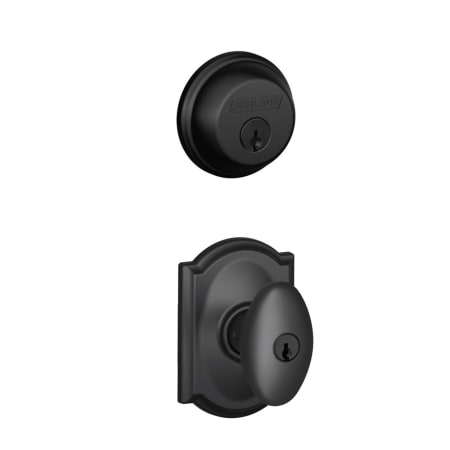 A large image of the Schlage FB50-SIE-CAM Matte Black