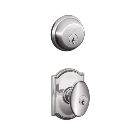 A large image of the Schlage FB50-SIE-CAM Polished Chrome