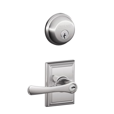 A large image of the Schlage FB50-VLA-ADD Polished Chrome
