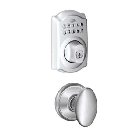 A large image of the Schlage FBE365-CAM-SIE Satin Chrome