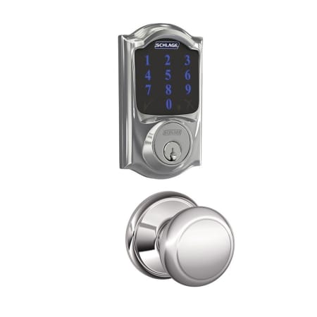 A large image of the Schlage FBE469-CAM-AND Polished Chrome