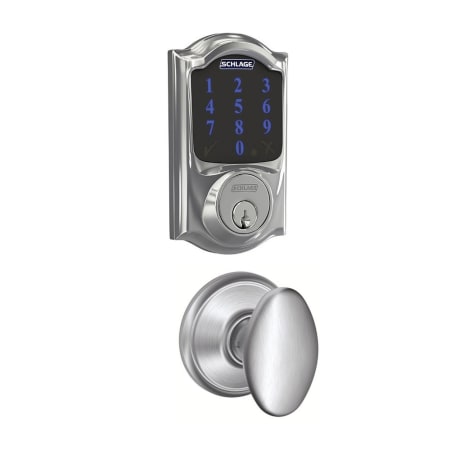 A large image of the Schlage FBE469-CAM-SIE Polished Chrome