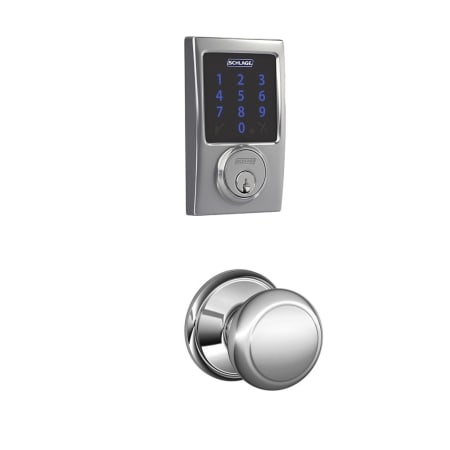 A large image of the Schlage FBE469-CEN-AND Polished Chrome
