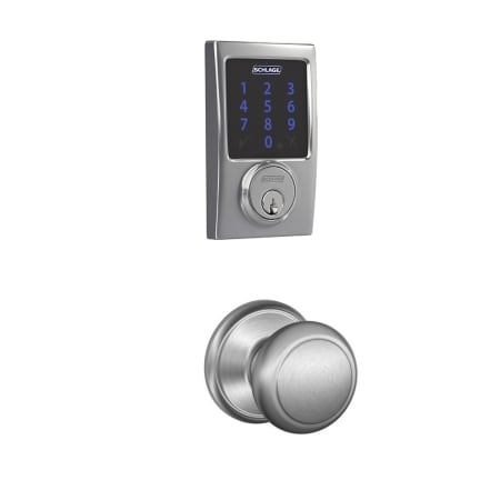 A large image of the Schlage FBE469-CEN-AND Satin Chrome