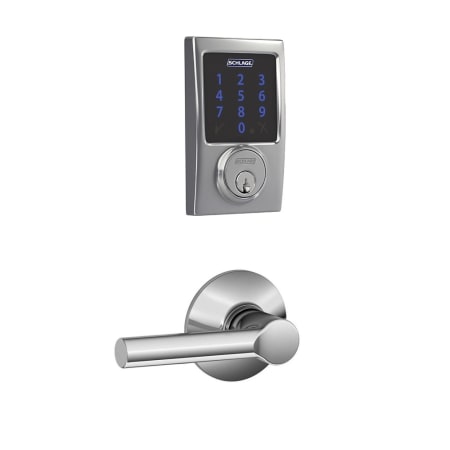 A large image of the Schlage FBE469-CEN-BRW Polished Chrome