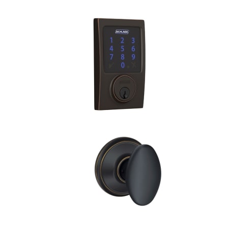A large image of the Schlage FBE469-CEN-SIE Aged Bronze