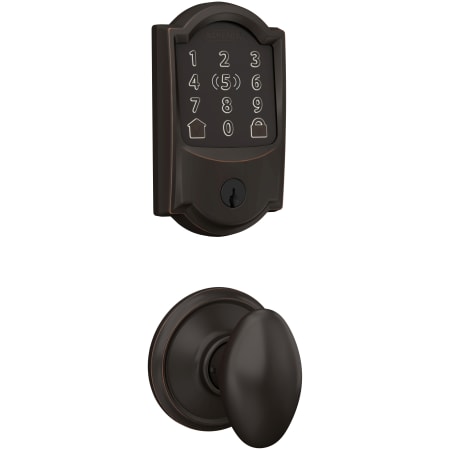 A large image of the Schlage FBE499WB-CAM-SIE Aged Bronze