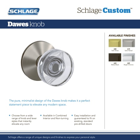 A large image of the Schlage FC172-DAW-COL Alternate View