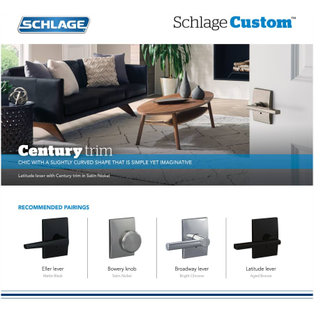 A large image of the Schlage FC172-LAT-CEN Alternate View