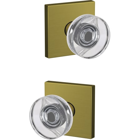 A large image of the Schlage FC172-DAW-COL Satin Brass