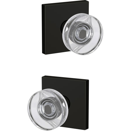 A large image of the Schlage FC172-DAW-COL Matte Black