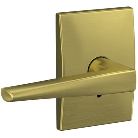 A large image of the Schlage FC172-ELR-CEN Satin Brass